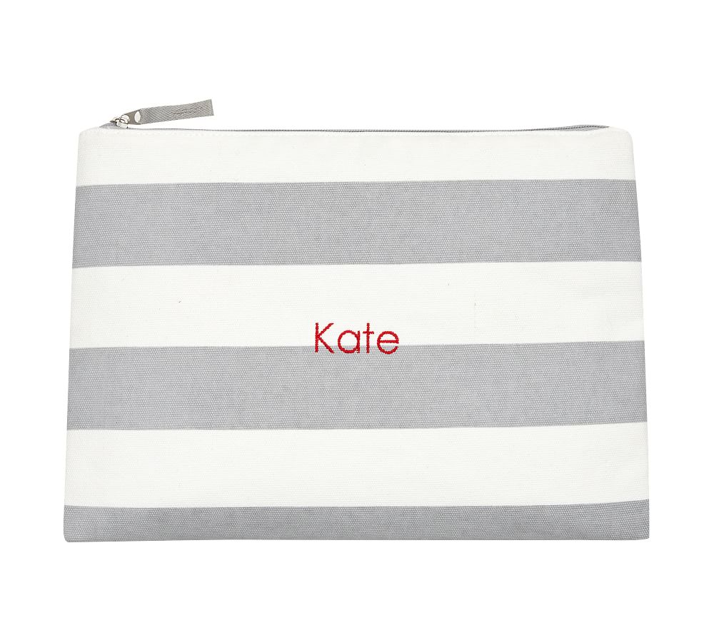 Mark & Graham x pbk Grey Rugby Stripe Wet/Dry Bag